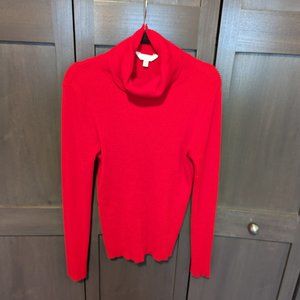 Red Turtleneck Sweater